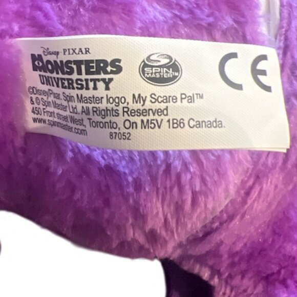DISNEY PIXAR MONSTERS UNIVERSITY Art TALKING Purple Monster Arch Shaped - Picture 4 of 9